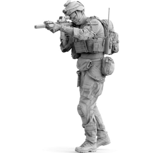 1/35 Resin Red army modern military Machine Gun United States army solider Boxeeq Complete figure person model Tomomi Fujino