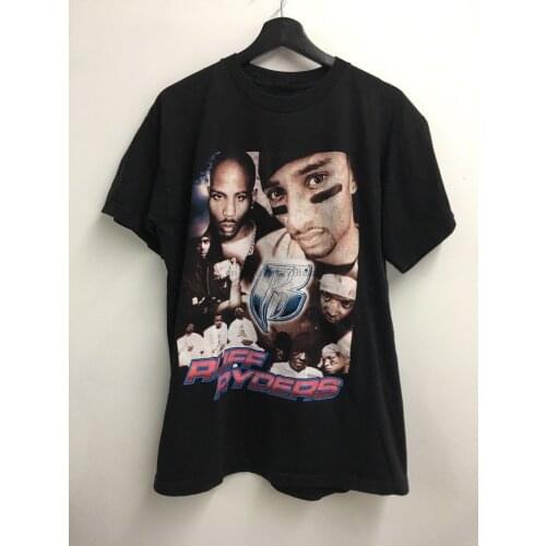 HOT RARE RUFF RYDERS DMX T-SHIRT RAP TEE HIP HOP BOOTLEG RARE New Reprint Hot Summer Men T Shirt Fashion