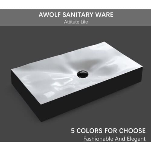 Bathroom Sinks Designer Art Washing Basin Bowl Counter Top Modern Ceramic Vessel Matte Black White With Drain Soft Hose AM948