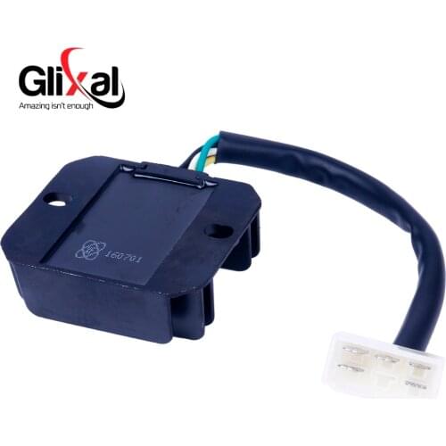 Glixal Voltage Regulator Rectifier GY6 125cc 150cc 152QMI 15QMJ Scooter Moped ATV Go-Kart (1 PLUG, 5 WIRE)