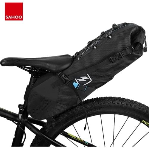 SAHOO Attack #131372 Bicycle Seatpost Bag Bicycle Saddle Seat Storage Pannier Cycling MTB Road Bike Rear Pack Water tight
