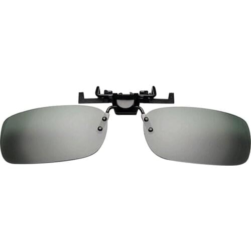 Car Driving Clip Sunshade Goggles Anti-Glare Day & Night Strong Light Driving Glasses With Case & Glasses Cloth