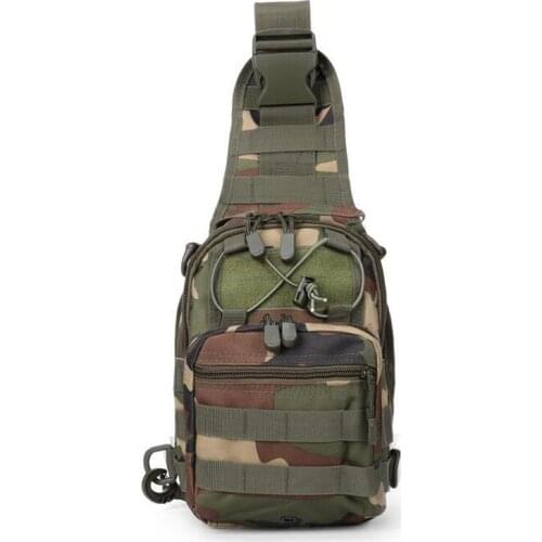Outdoor Sport Saddle Shoulder Bag Nylon Hiking Climbing Traveling Bag Camouflage Tactical Molle Hand Carry Bag