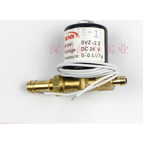 SVZ-2.2 AC DC 24V 36V 220V 2 Position 2 Way Argon Arc Welding Machine Solenoid Valve Lock Nut
