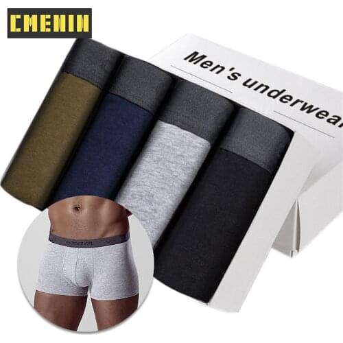 4PCS Underwear Men Boxer Mens Panties Men Underwear Boxer Homme Cotton Mens Shorts Underwear boxer shorts ropa interior hombre