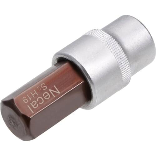 Uxcell 1/2-Inch Drive H19 Hex Bit Socket S2 Steel 55mm Length