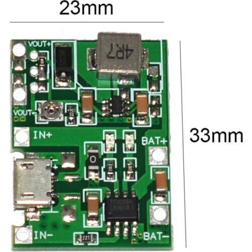 Battery Charging Discharge Integrated Module New 3.7V 9V 5V 2A Adjustable Step Up 18650 Lithium