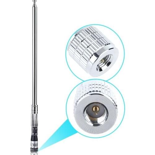 1Pcs 1M Scalable 118-136MHz Whip Telescopic Antenna Multiple Uses Replacement