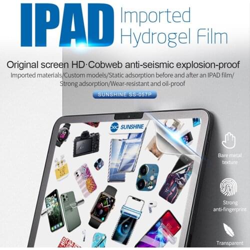 20pcs SUNSHINE SS-057P Hydrogel Film Front Rear Film for Tablet Protective SS-890C Machine With code For cuttings