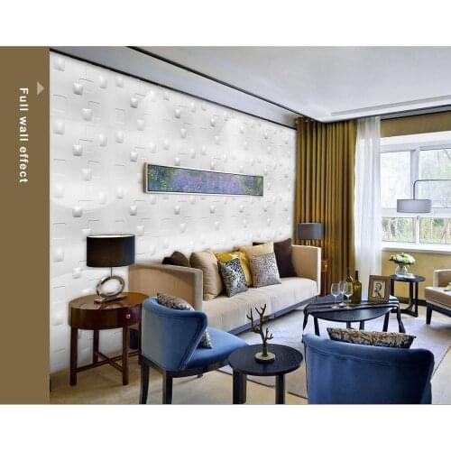 3D wall stickers bar living room TV background wall decoration three-dimensional embossed pvc three-dimensional board