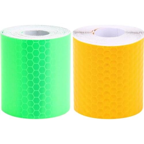 5cmx3m Safety Mark Reflective tape stickers car-styling Self Adhesive Warning Tape Automobiles Motorcycle Reflective Film 2color