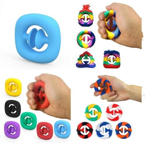 Anti-stress Finger Hand Grip Autism Special Needs Stress Reliever Anxiety Relief Toys Extrusion Sensory Pinching Ball Fidget Toy