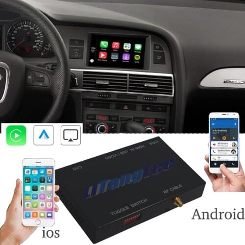 Car Camera Carplay Decoder Adapter For Audi A6 C6 4F MMI 2G 3G Mirror Link Display Android Auto Play 360 BirdView