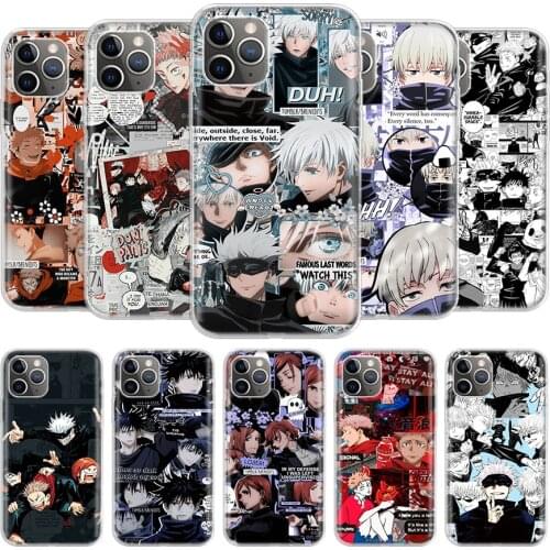 Jujutsu Kaisen Anime Manga Phone Case For iPhone 12 11 Pro 7 6 X 8 6S Plus X XS MAX + XR 5S 6G 7G SE Mini Cover Coque Shell Capa