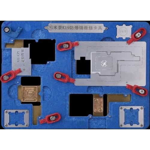 PCB Holder Jig Fixture for iPhone X Motherboard A11 IC Chip Soldering Net Planting Tin Fixture Phone Repair Tools