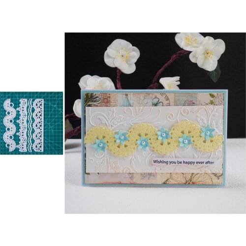 InLoveArts Lace Flower Edge Border Metal Cutting Dies Stencils For DIY Scrapbooking Decorative Crafts Embossing Paper Cards 2021