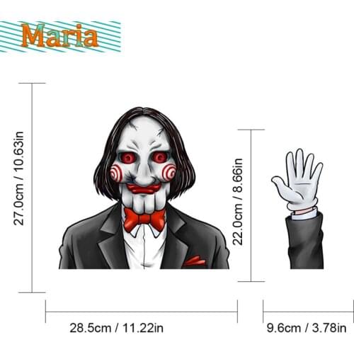 Hot Personality Halloween Rear Santa Claus Window Car Stickers Motorcycle Waterproof Sunscreen Vinyl A4 Q3 Auto Decoration