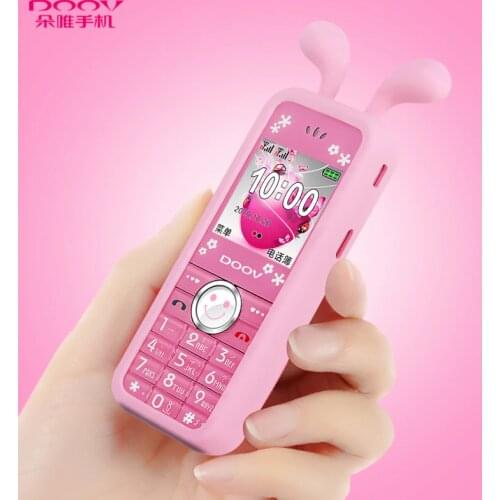 Mini Cute Cartoon Bar Mobile Phone W88 Dual Sim Cards Children Cellphone For Student MP3 MP4 FM Torch