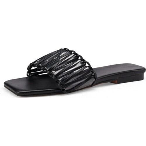 Fashion Flat Women Slippers Comfortable Breathable Sandals Casual Handmade Shoes Women For Summer 2021