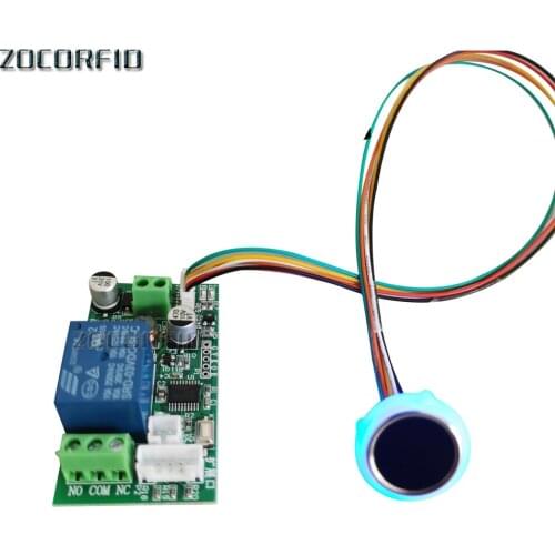 BIO Fingerprint Identification Module Fingerprint Authentication Control Relay Module for Access Control 12V 24V