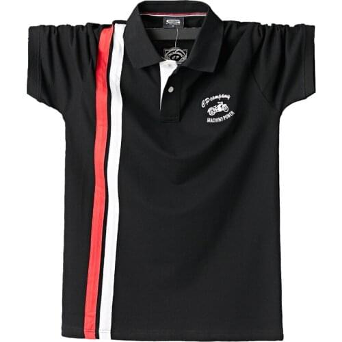 Mans Short sleeve Polo shirts Letter embroidery fashion Streetwear Splicing Brand cotton Polo Shirt Men summer polo