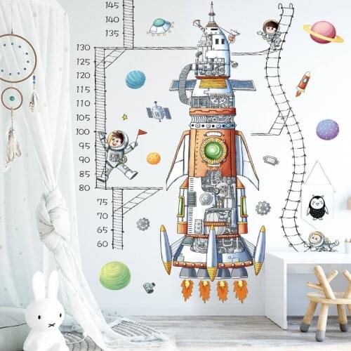 Height Measurement Wall Stickers Boy Girl Teen Room Decor Children Bedroom Nursery Wall Decoration Height Stickers Wallpaper DIY