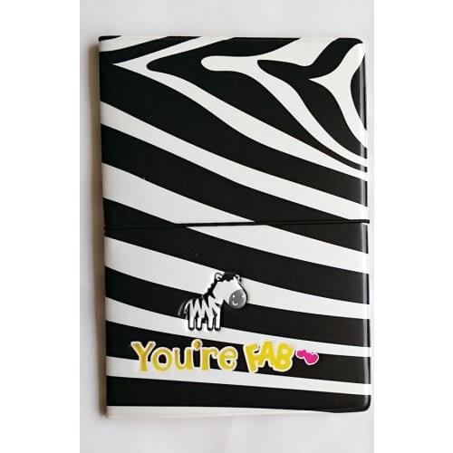Black White Zebra Cover to Passport ID Card Holder PVC Leather 3D Design Business Card Bag Passport Holder 14*9.6CM