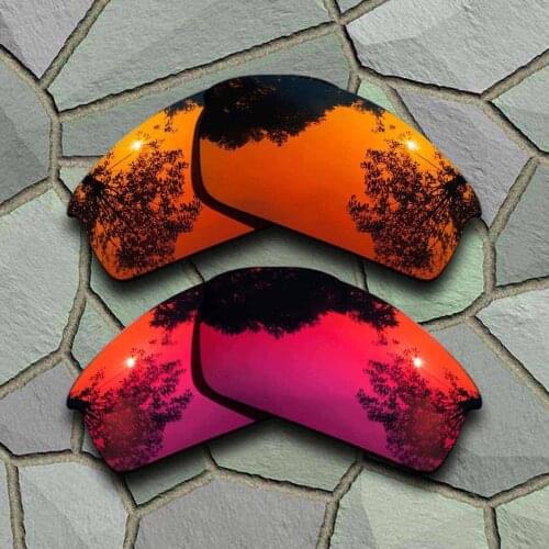 Red Orange&Violet Red Sunglasses Polarized Replacement Lenses for Oakley Bottlecap