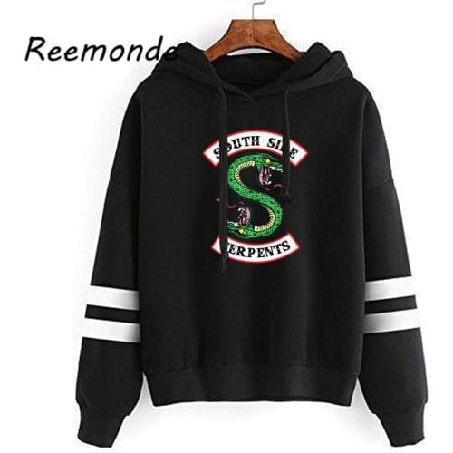 Riverdale Southside Serpents Hoodies Sweatshirts MenS Women South Side Serpents Hoodie Long Sleeve Striped Pullover Top Oversize
