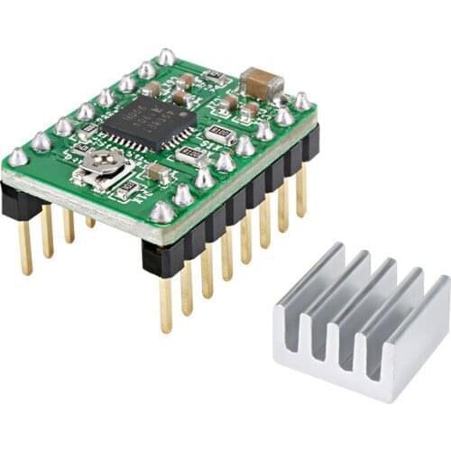A4988 stepper motor driver row pin has been welded heat sink with stickers suitable for 3D printer accessories