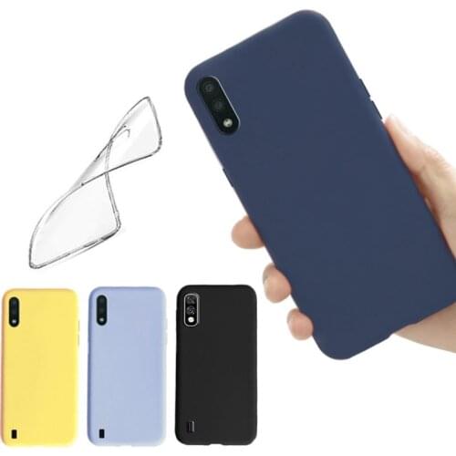 Silicone case for Samsung galaxy A01 core cover transparent A 01 black purple green soft cover for samsung galaxy A01 core case