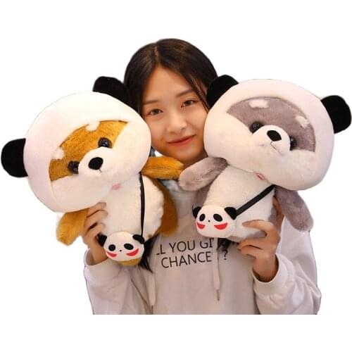 Net Red Cute Siberian Shiba Inu Doha Doll Dressing Dog Doll Cute Akita Inu Doll Sleeping Pillow Bed Small Doll Give Girls Gifts