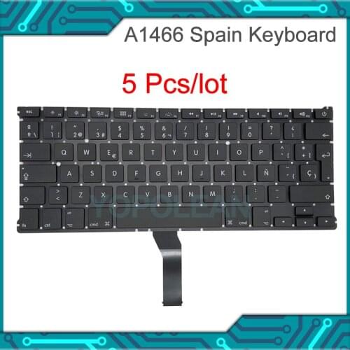 5Pcs New For Macbook Air 13" A1369 A1466 Replacement keyboard ES Spanish Layout 2011 2012 2013 2014 2015 2017 Years