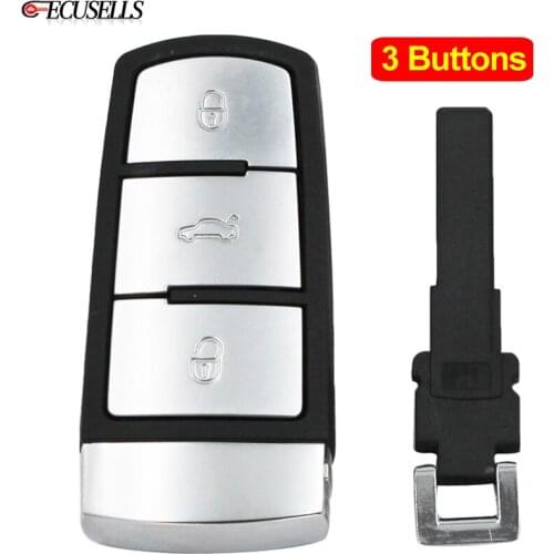 3 Button New Replacement Remote Key Shell Case Smart Car Key Housing Fob For VW for Volkswagen Passat B6 CC Magotan