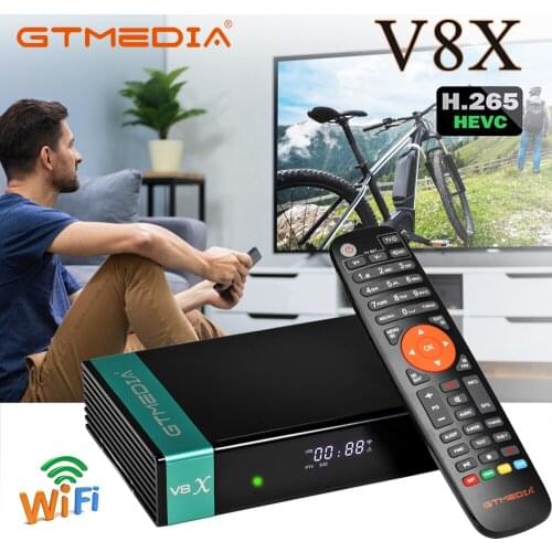GTMedia V8X DVB-S2X Satellite TV Receiver Upgrade of V8 NOVA V9 Prime V8 Honor Satelite Decoder Built-in WIFI H.265 1080P