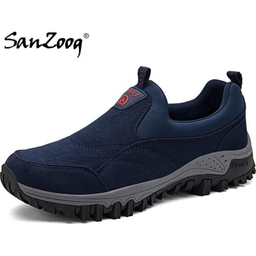 Outdoor Slip On Trekking Shoes Men Zapatillas Hombre Waterproof Hiking Senderismo Buty Trekingowe Wandelschoenen Heren Treking