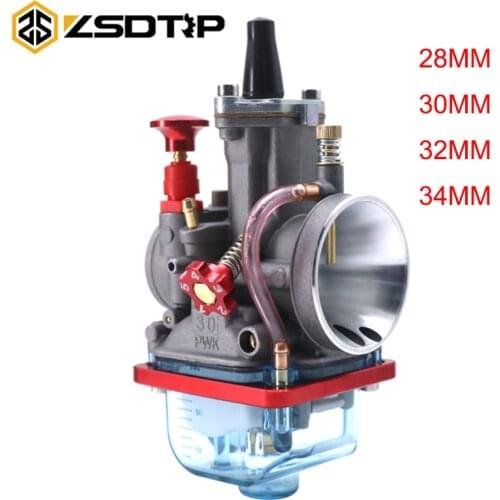 ZSDTRP Universal PWK28 30 32 34mm Motorcycle Carburetor For Suzuki Yamaha Honda KTM ATV Quad Scooter Dirt Bike