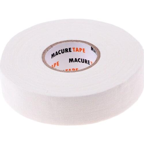 1 Roll of Durable 1' X 25 Yards Cloth Hockey Stick Tape Waterproof Adhesive Pro Quality Ice Hockey Accessories Black/White