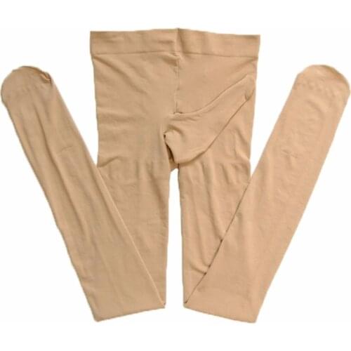 120D Penis Sleeve Warm Tights Elastic Women Winter Sexy Pantyhose With Condom Fetish Wear Masturbation Collants