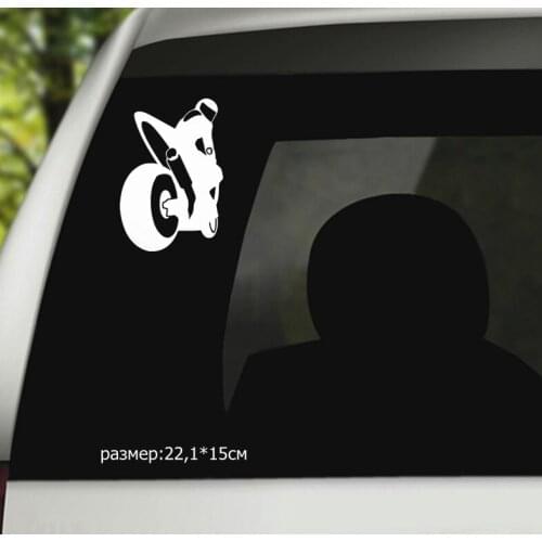22.1*15cm biker on board car stickers funny car sticker auto decals N469