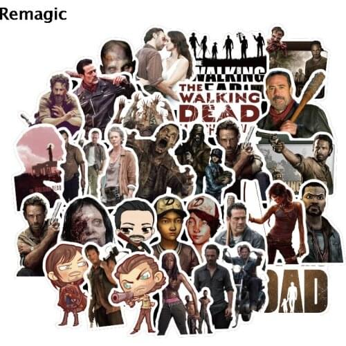 50pcs the walking dead Sticker pack fans anime vintage paster cosplay scrapbooking diy phone laptop collections home decorations