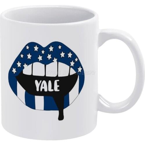 Yale Lips White Mug Custom Printed Funny Tea Cup Gift Personalised Coffee Mug Sun Sunny Sun Good Vibes Sun Quotes Sunflower Para