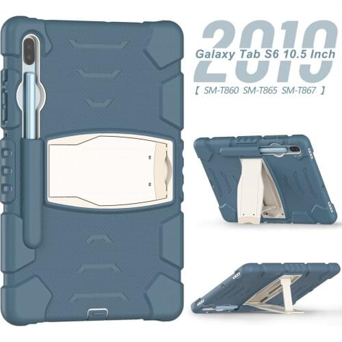 Case For Samsung Galaxy Tab S6 10.5 T860 2019 Cover Shockproof Armor Rugged Duty Tablet Case For Samsung SM-T860 SM-T865 Cover