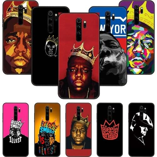 Phone Case For Xiaomi Redmi Note 8 8T 7 7A 9 9S 8A 4 5 Pro Black Cover Etui Luxury Coque 3D Bumper Silicone Fashion Biggie