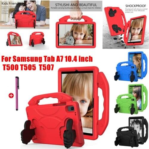 Kids Tablet Cover for Samsung Galaxy Tab A7 10.4 inch T500 / T505 / T507 2020 Shock Proof EVA Full Body Case Handle Stand Cover