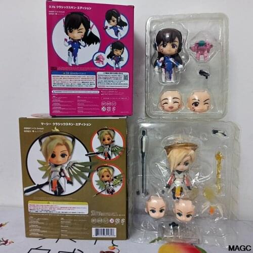 Overwatcher Grim Reaper D.Va Classic Skin Edition 847# 790# Tracer Action Figure Movable Collection Modle Toy Gift