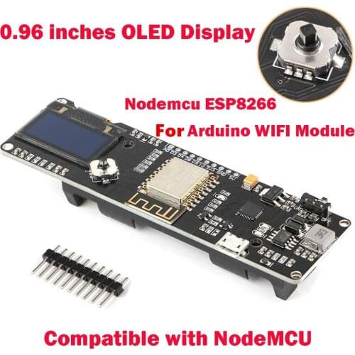 Esp8266 Nodemcu With 0.96 Oled Extended Temperature And Humidity Development Board Weather Station Esp-12f Esp8266 Wifi Module