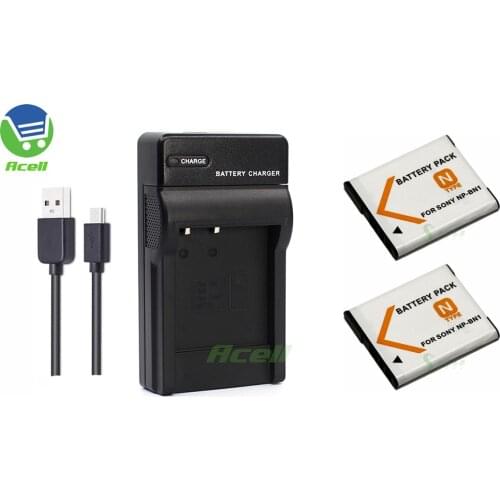 NP-BN1 Battery + USB Charger for SONY DSC-QX100 DSC-QX30 DSC-QX10 DSC-WX220 DSC-WX9 DSC-W650 DSC-TX10 DSC-T99 DSC-J20 Camera