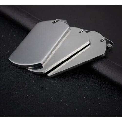 GNAYY 10pcs 2mm thick 28*50mmStainless Steel High Polished Plain Dog Tag Pendant Charm Jewelry