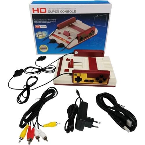 HD quality FC nostalgic classic TV red and white game console Game handle pluggable yellow card